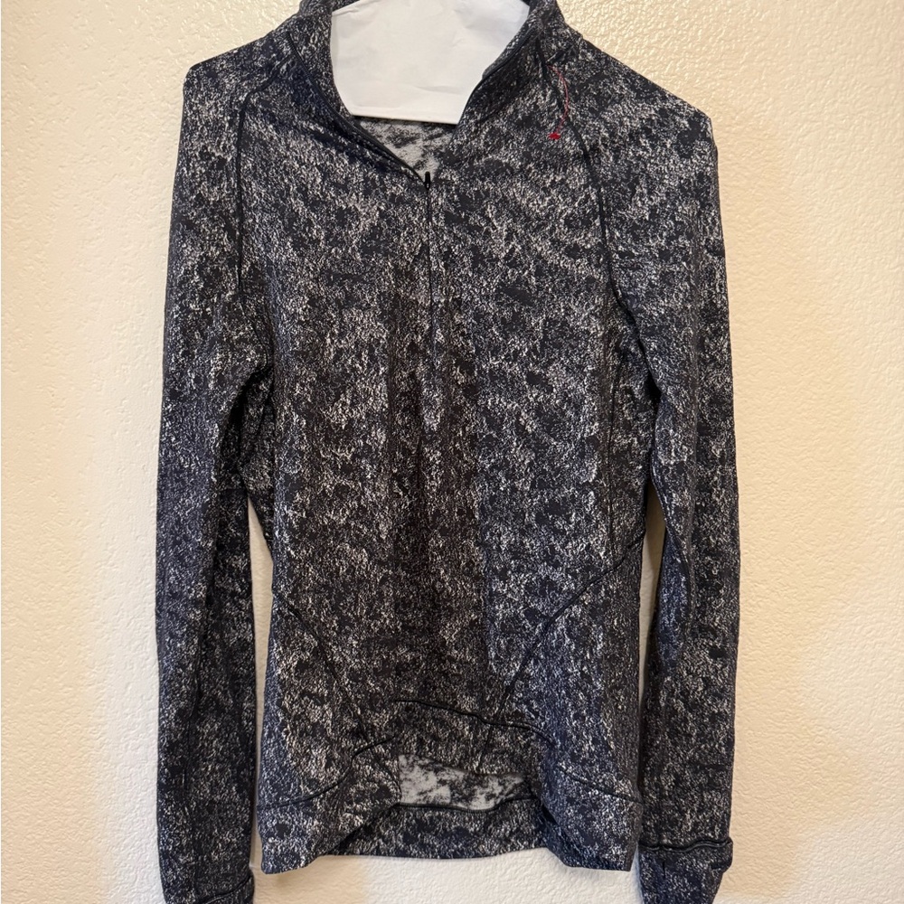 Lululemon Rulu Run Half-Zip Top (Speckle
Print)